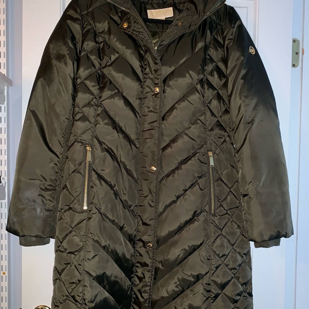 Michael Kors olive green coat